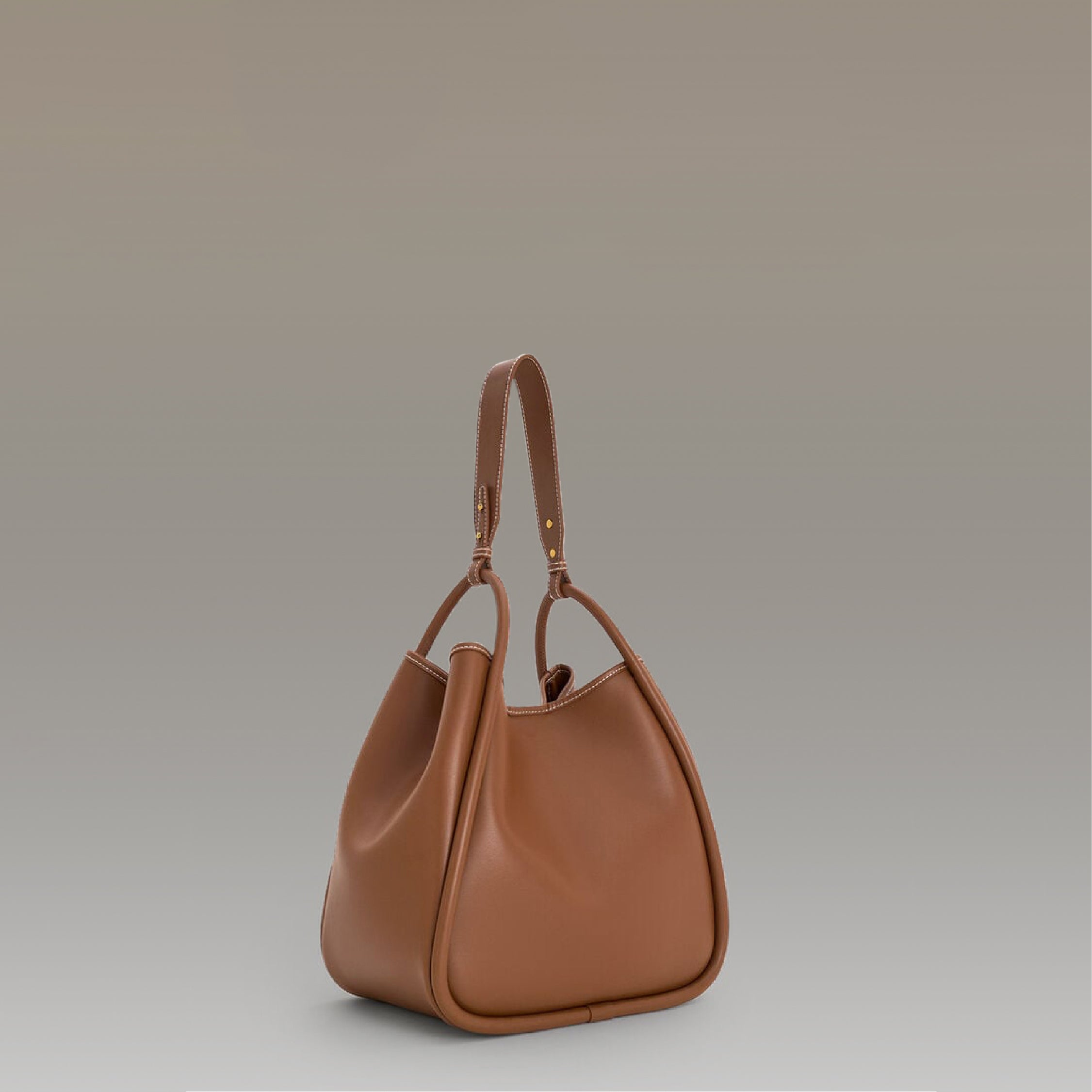 Mini Slouchy Tote - Tan