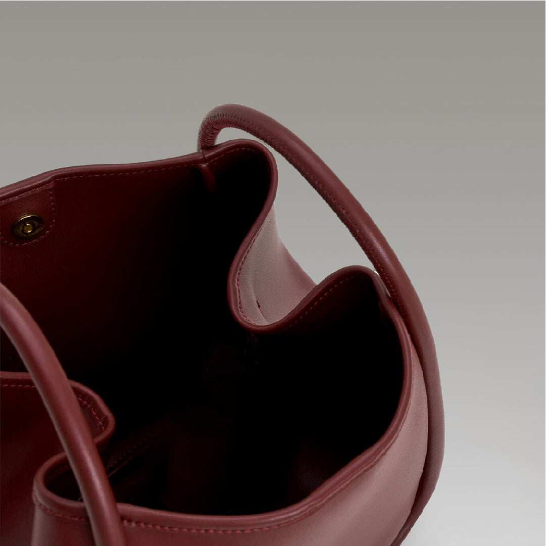 Mini Slouchy Tote - Cherry