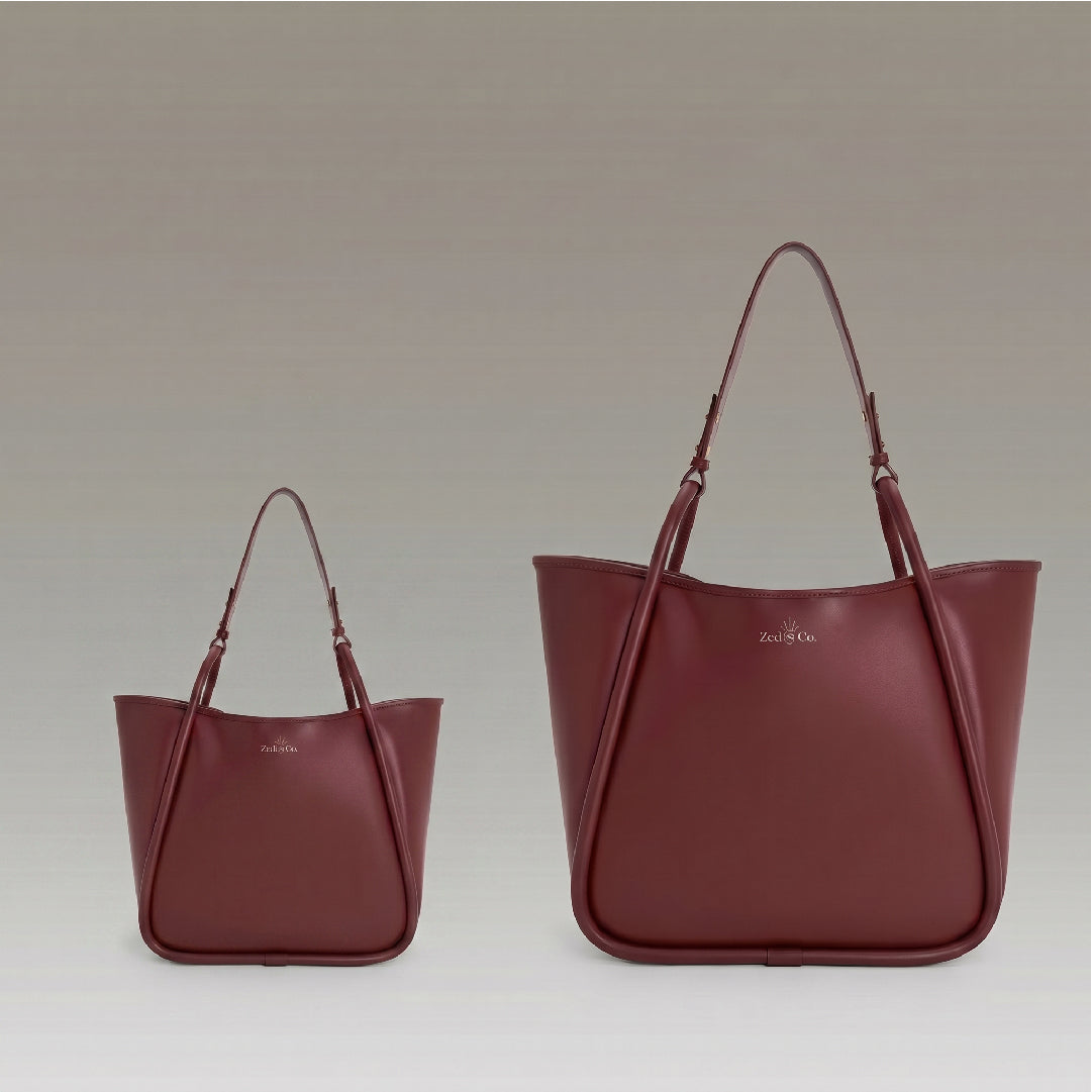 Mini Slouchy Tote - Cherry