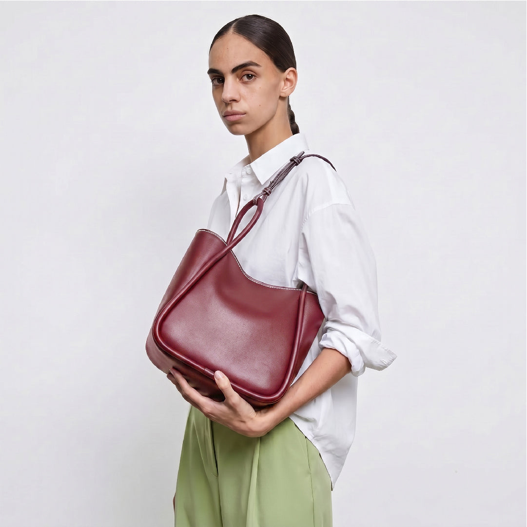 Mini Slouchy Tote - Cherry | Zed&Co