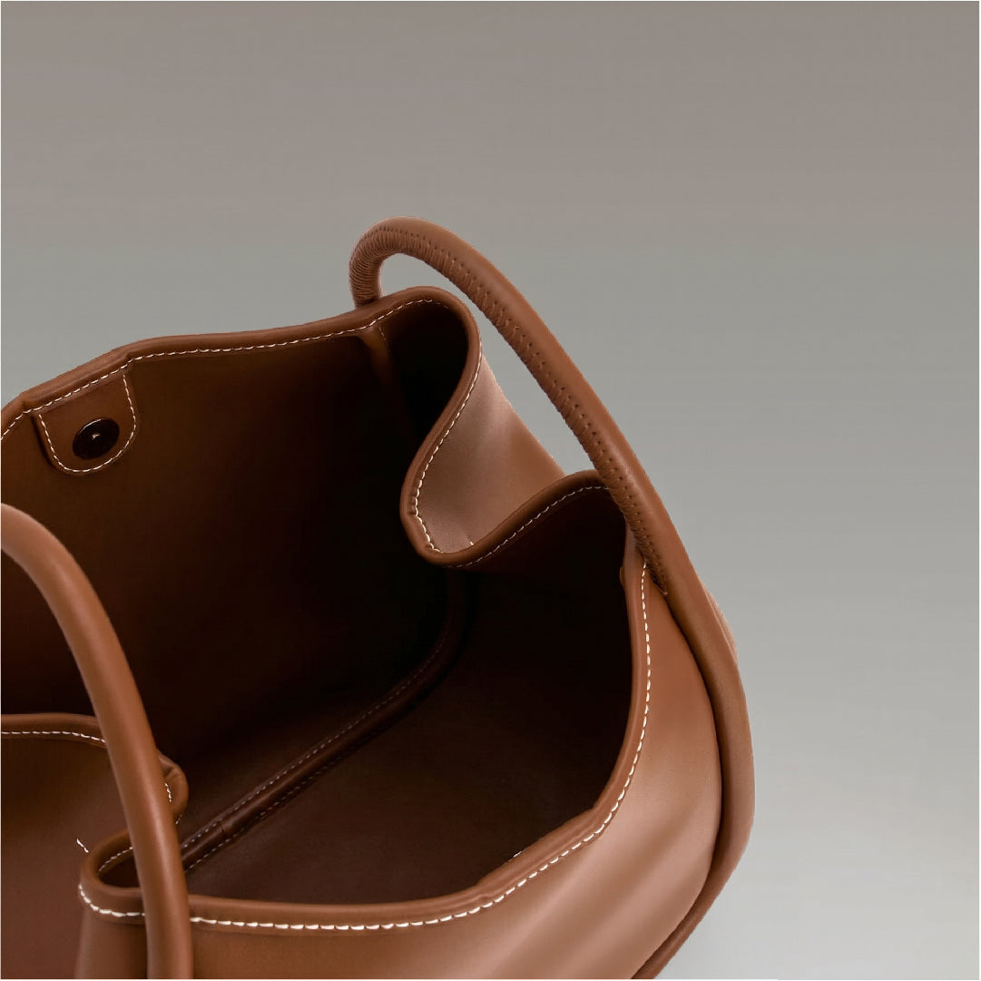 Mini Slouchy Tote - Tan