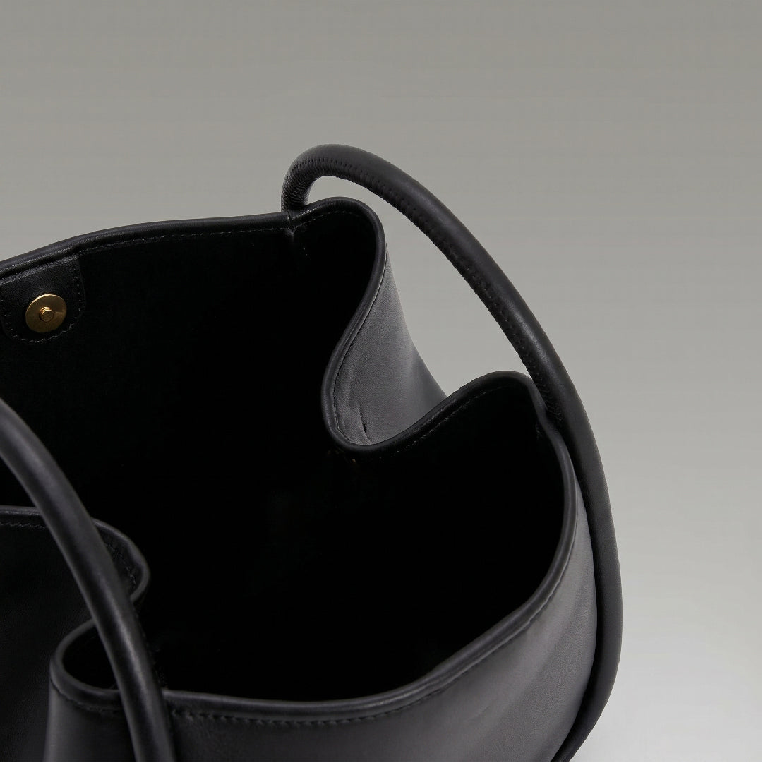 Mini Slouchy Tote - Black