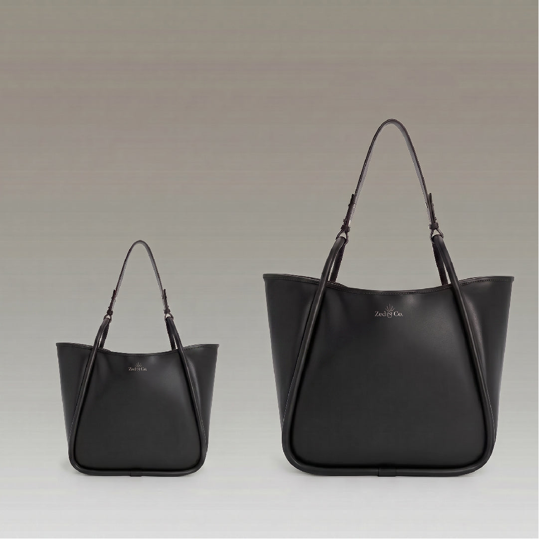Mini Slouchy Tote - Black