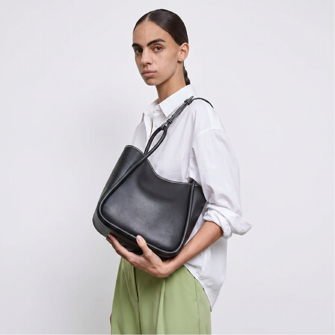 Mini Slouchy Tote - Black