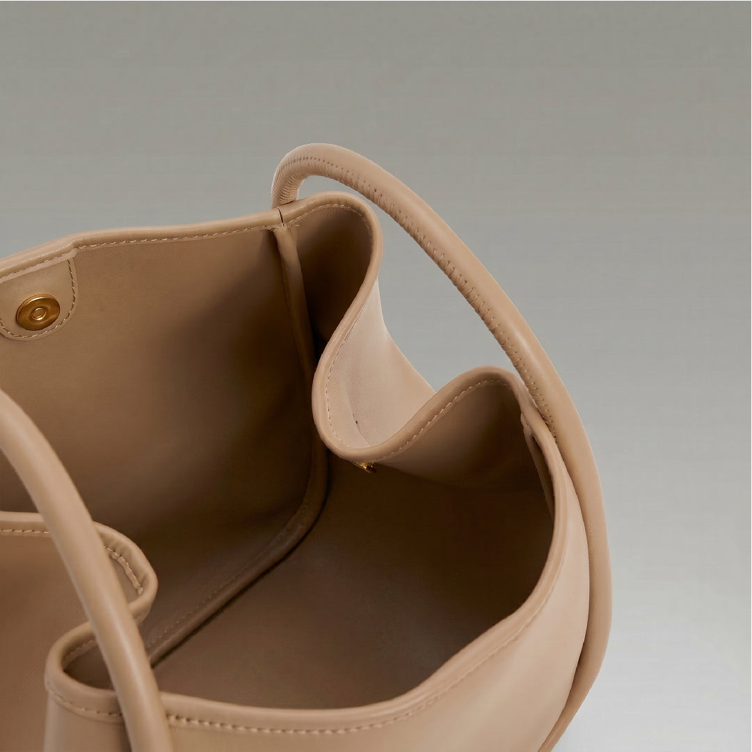 Mini Slouchy Tote - Beige