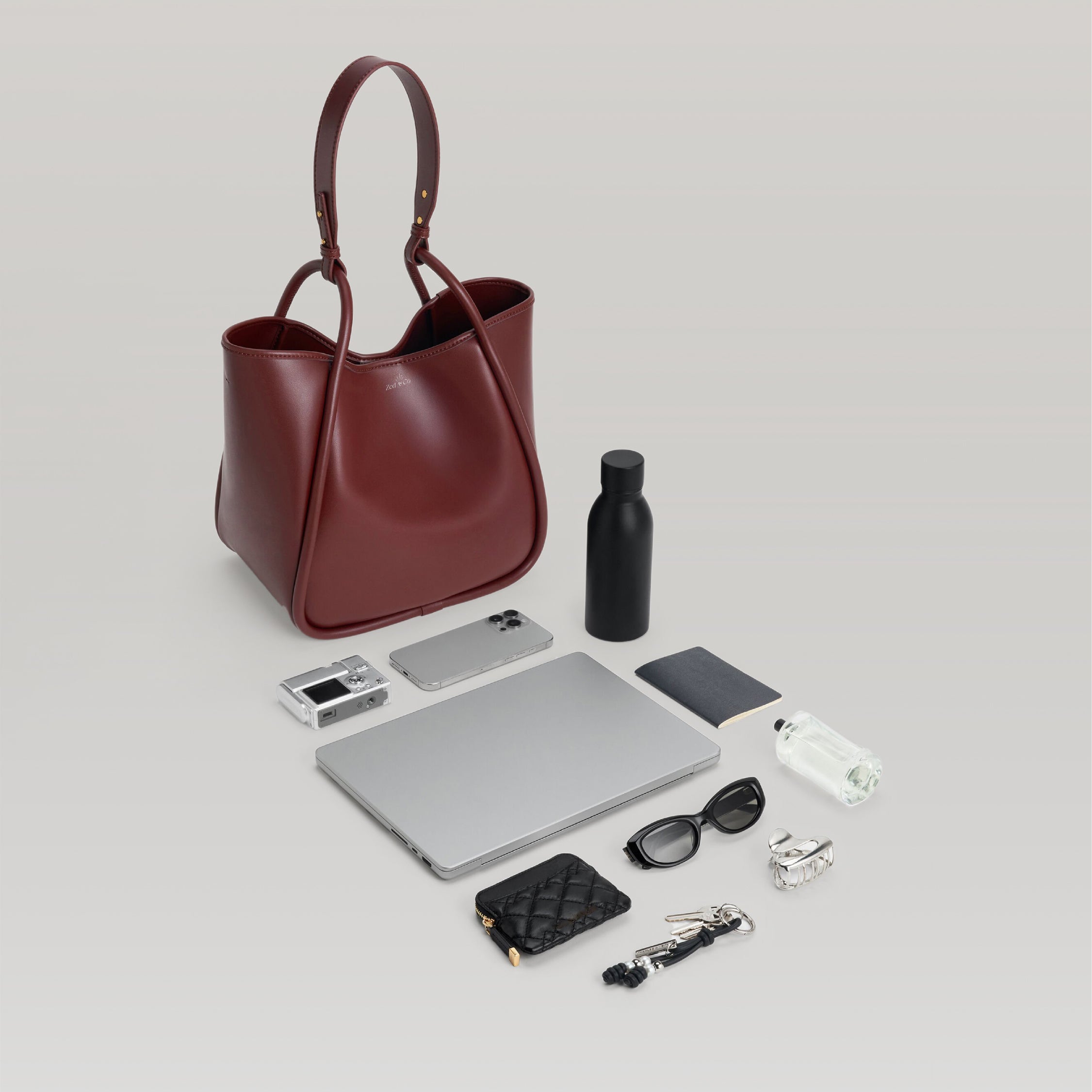 Slouchy Tote - Cherry